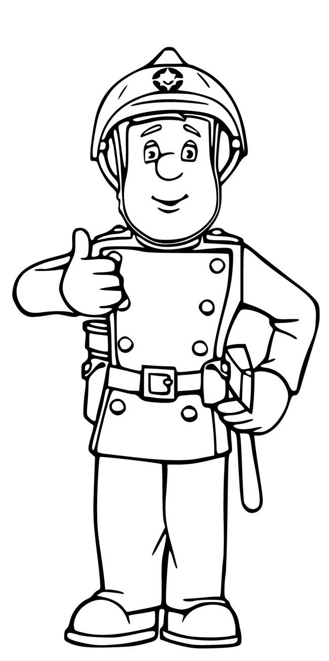 Pan Strażak kolorowanki